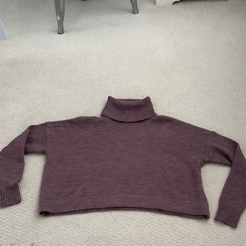 Forever 21 Plum Turtleneck Sweater
